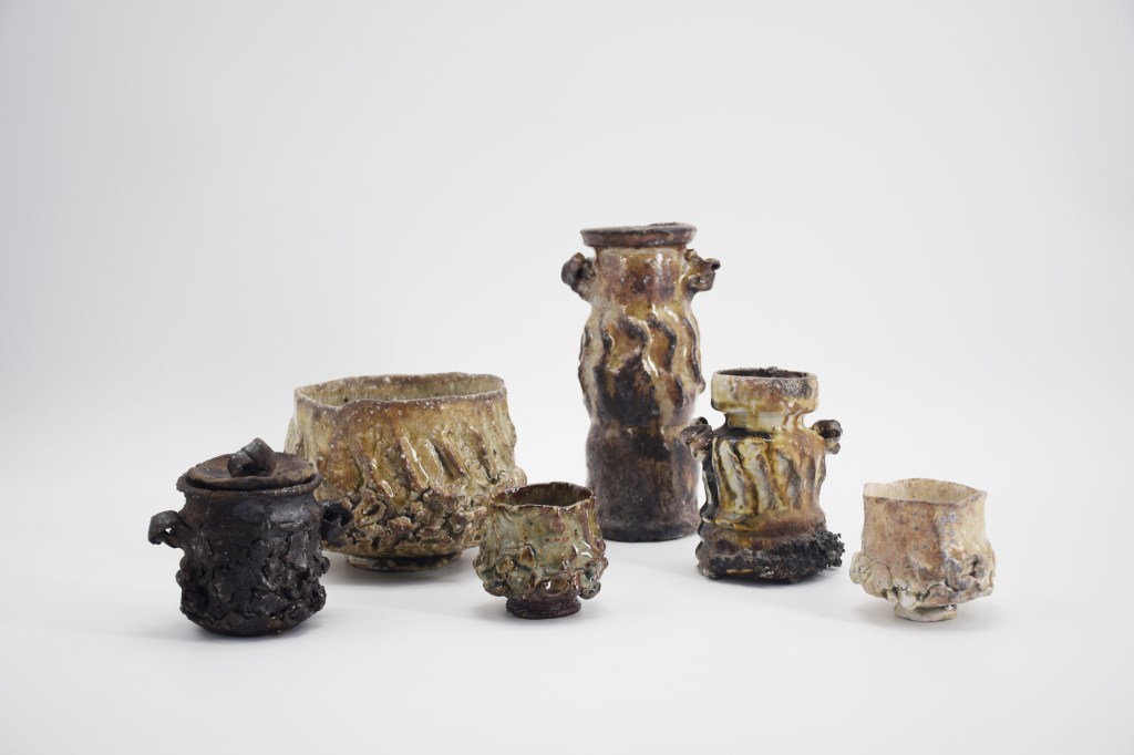 utilitaire, vases bols cuissons anagama maelle caborderie